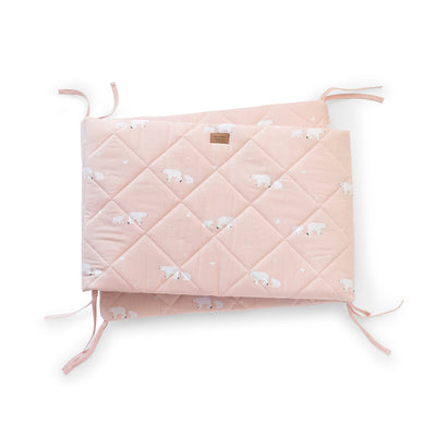 Kit Cuna Funda de plumón + Relleno + Protector de cuna Polaris Rosa - cuna 60x120  - Bonjourbébé