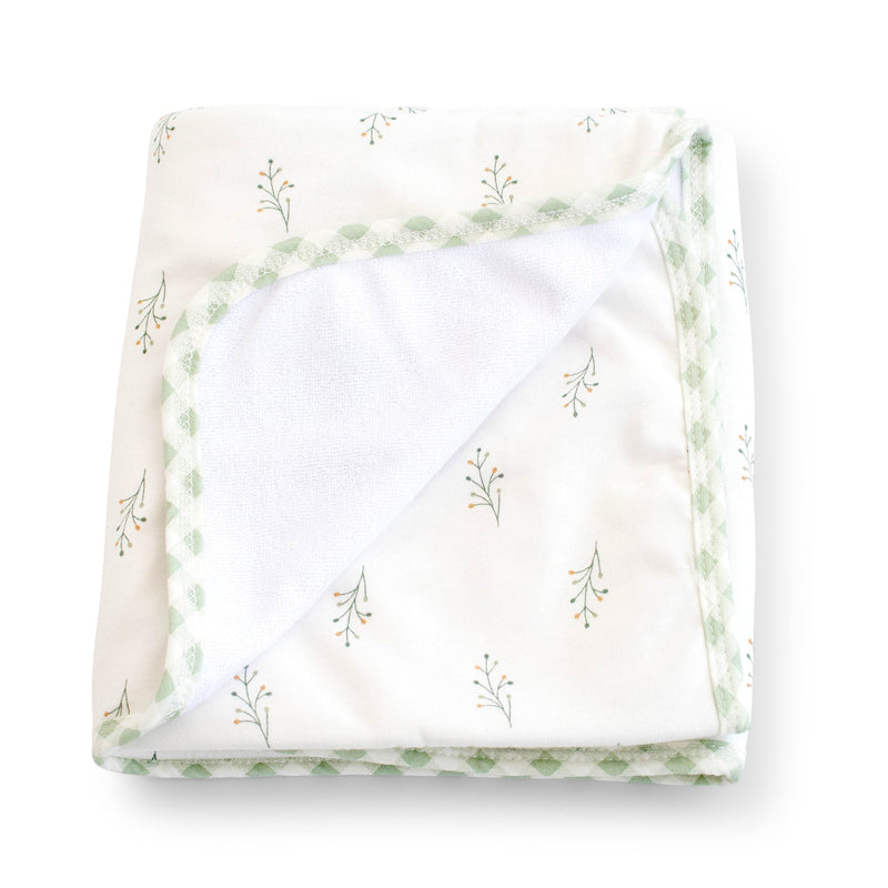 Manta Arrullo Algodón - Spring Cottage - Verde Caza - Bonjourbébé