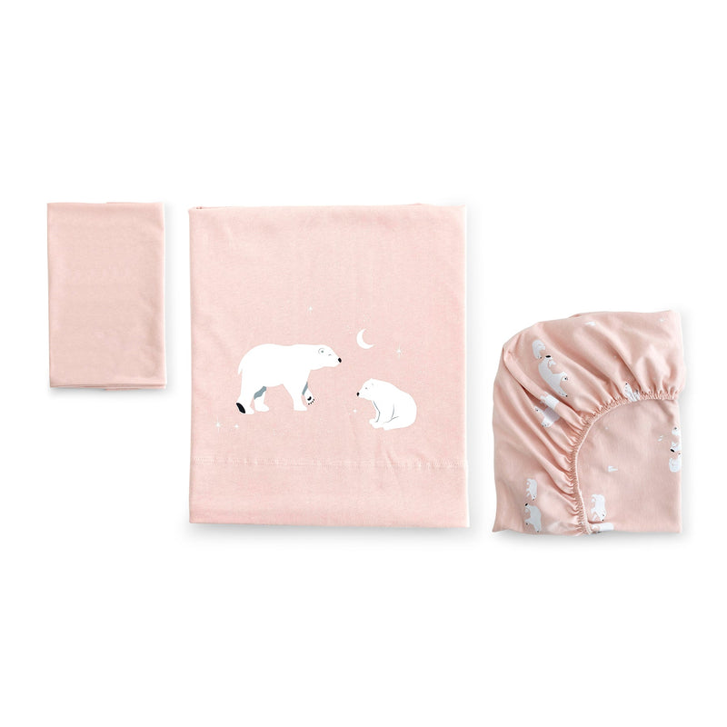 Sábana Polaris Rosa - Mini cuna 50x80 - Bonjourbébé