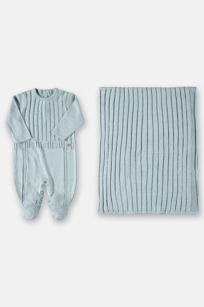 Kit de maternidad de punto Up Baby (azul)