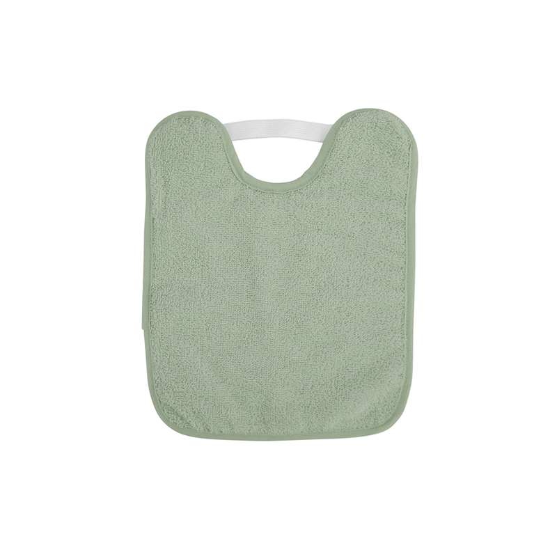 Babero rizo algodón - Verde Caza