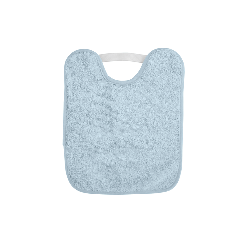 Babero Rizo Algodón - Azul