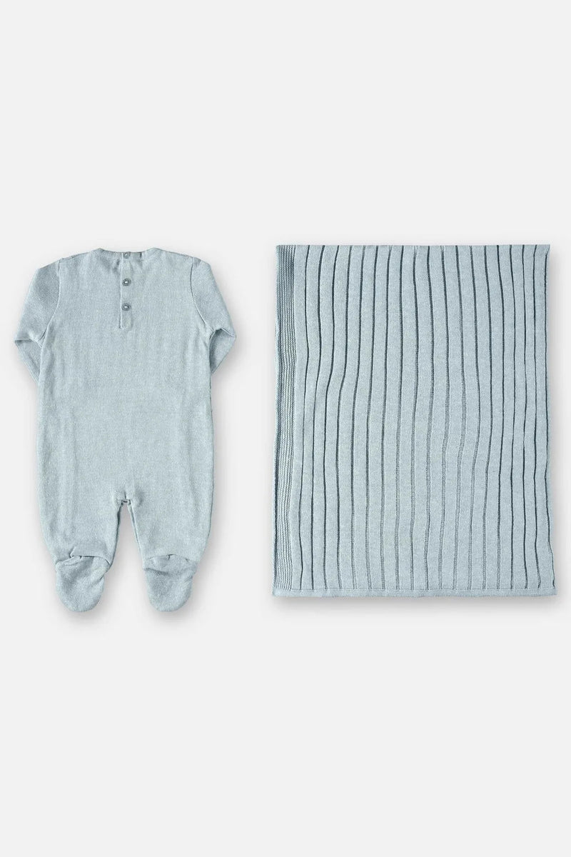 Kit de maternidad de punto Up Baby (azul)