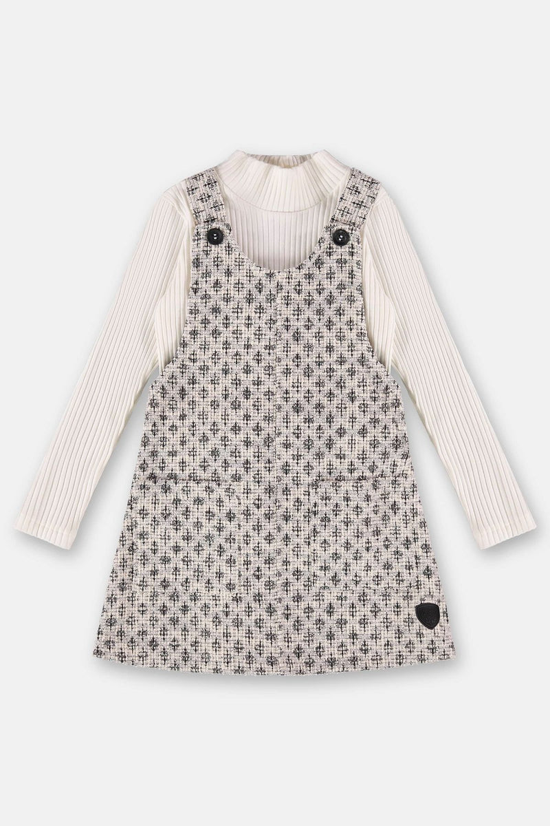 Conjunto Infantil con Peto y Blusa de Manga Larga
