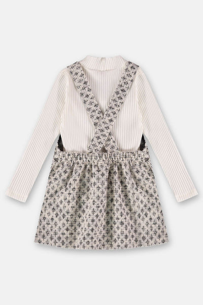 Conjunto Infantil con Peto y Blusa de Manga Larga