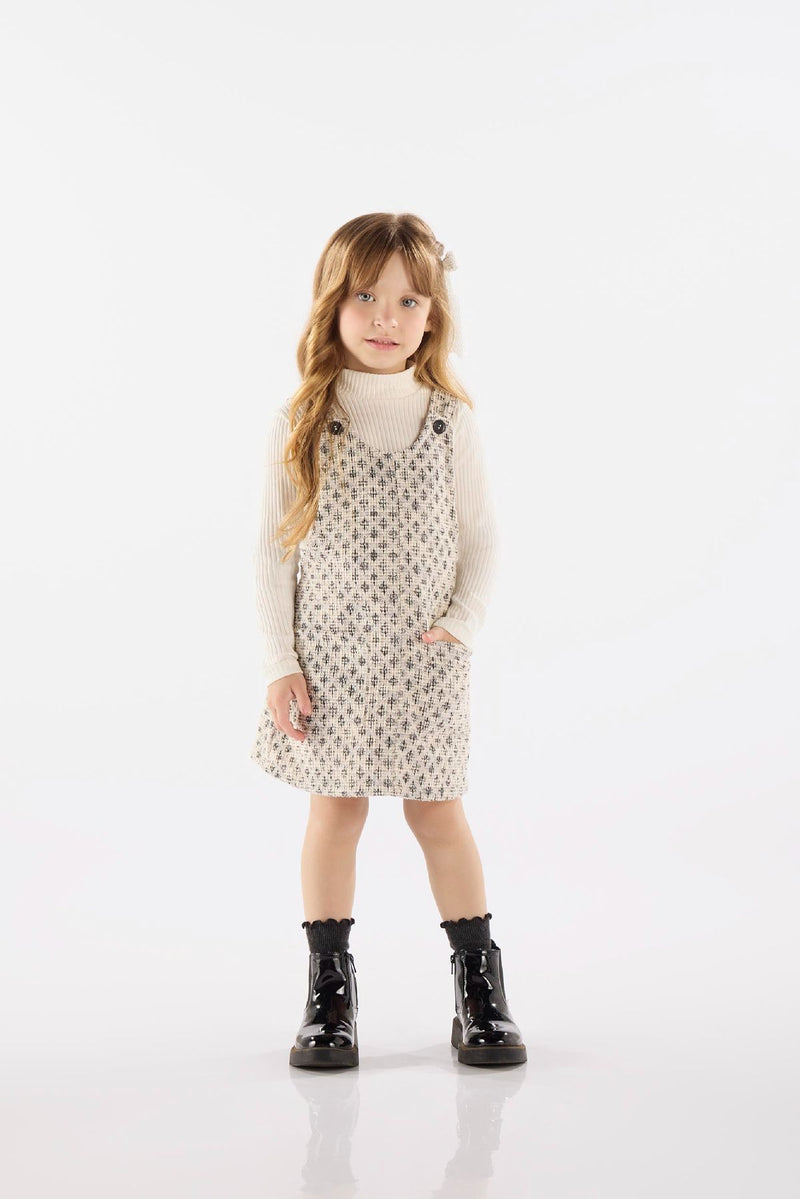 Conjunto Infantil con Peto y Blusa de Manga Larga