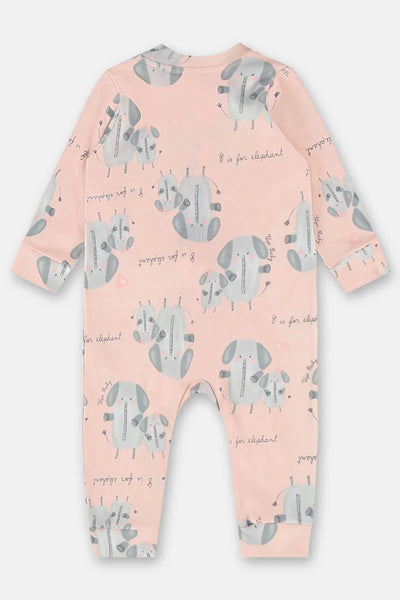 Macacão Estampado para Bebê Menina (Rosa) Up Baby 6-9 meses new