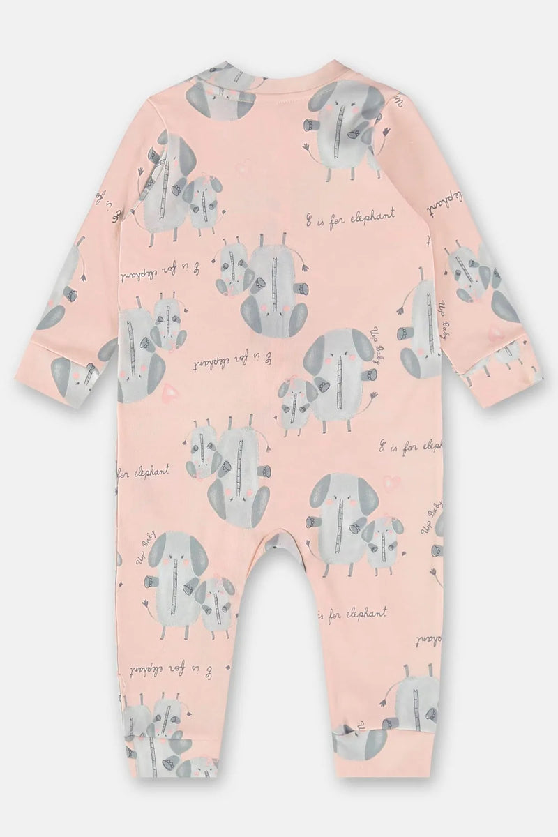 Macacão Estampado para Bebê Menina (Rosa) Up Baby 6-9 meses new