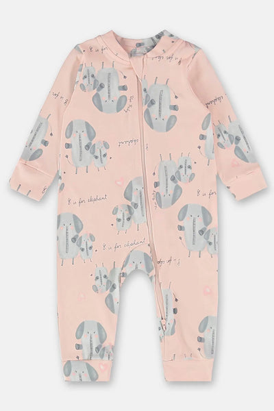 Macacão Estampado para Bebê Menina (Rosa) Up Baby 6-9 meses new