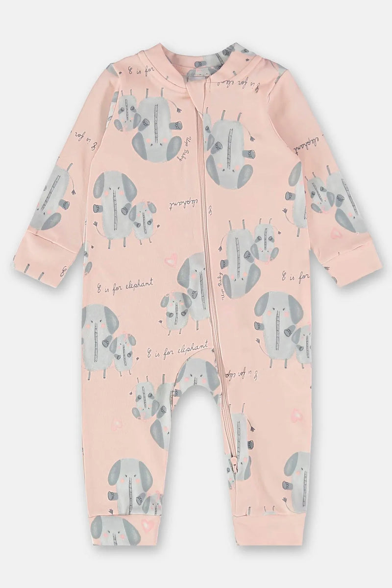 Macacão Estampado para Bebê Menina (Rosa) Up Baby 6-9 meses new