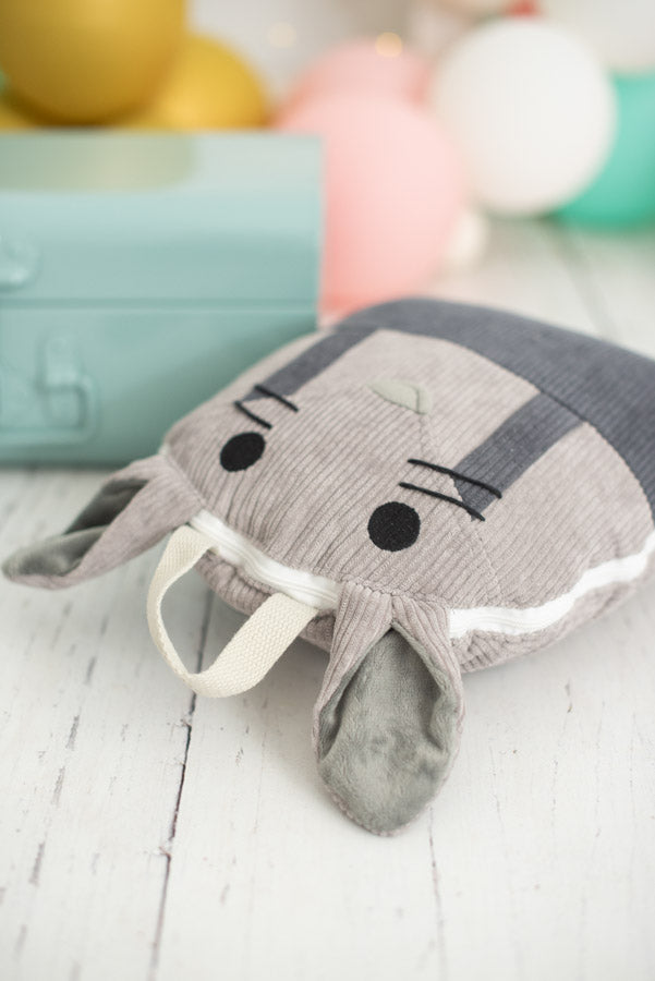 Manta de viaje y cojín 2 en 1 - Ratón