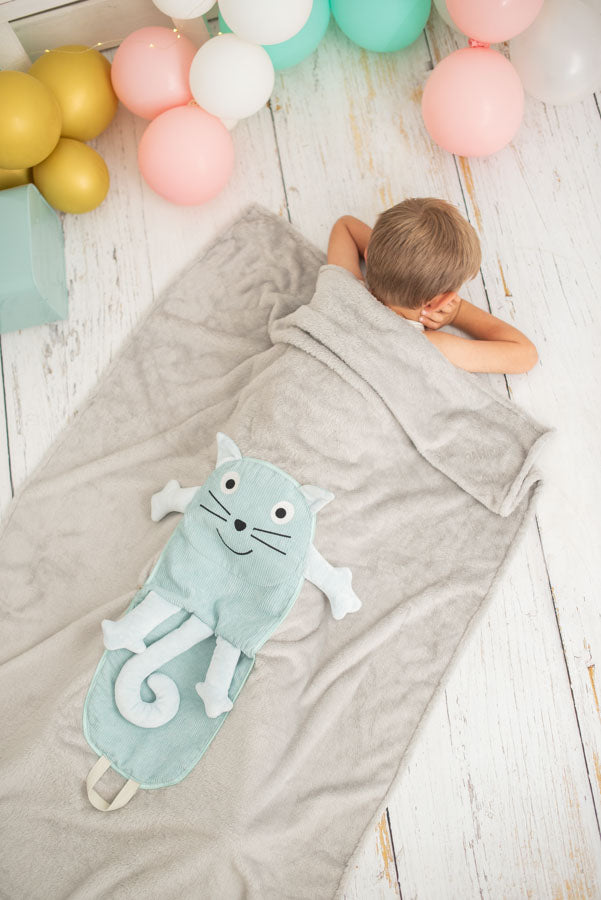 Manta de viaje y cojín 2 en 1 - Gato