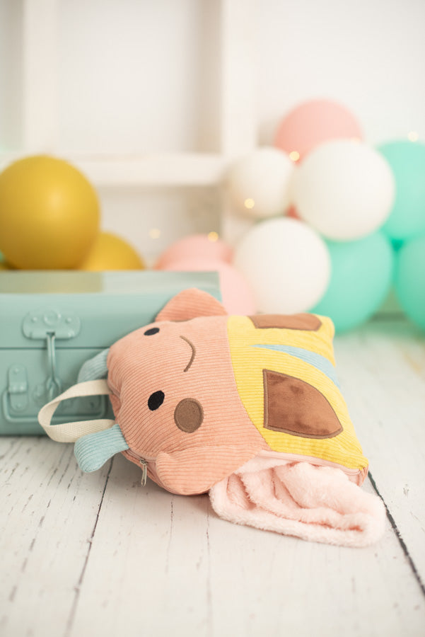 Manta de viaje y cojín 2 en 1 - Ladybug