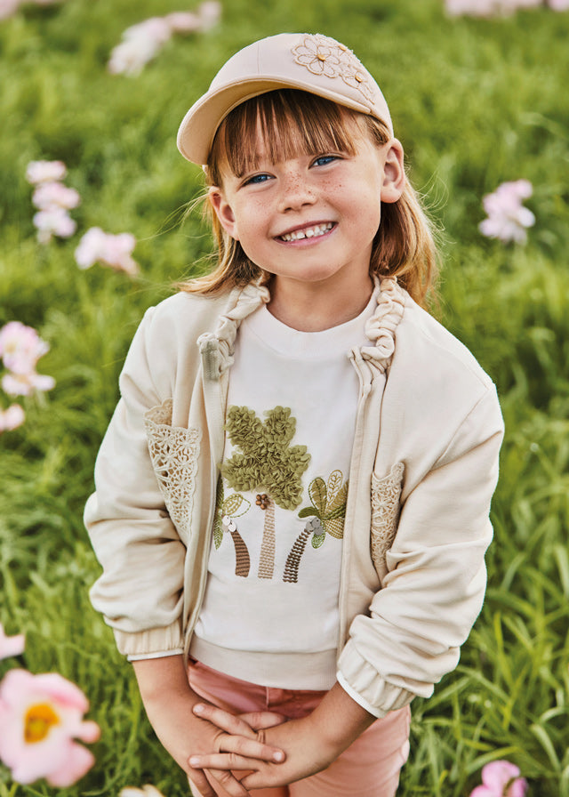 Chaqueta niña - Almendra.