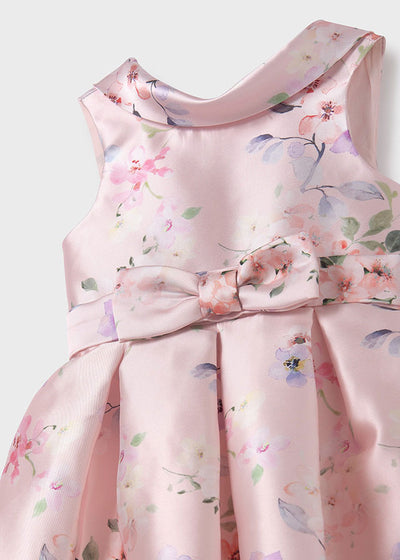 Vestido mikado estampado - Pastel