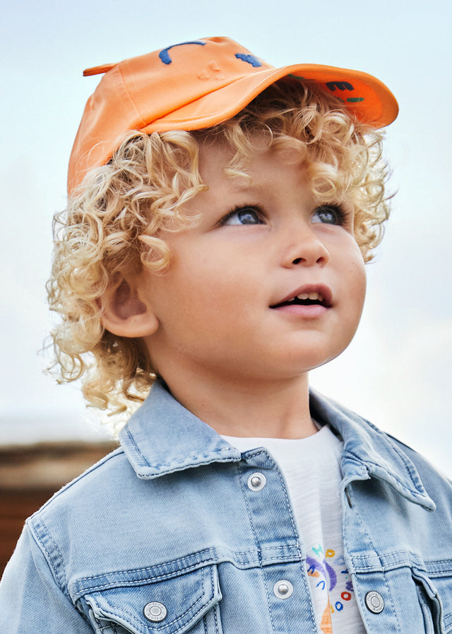 Gorra orejitas Better Cotton bebé- Mandarina.