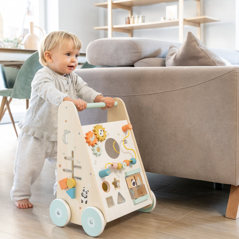 PREVENTA-Andador multiactividad Montessori- madera.