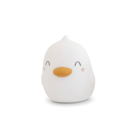 Luz de compañía silicona "Bright Duck" - Blanco