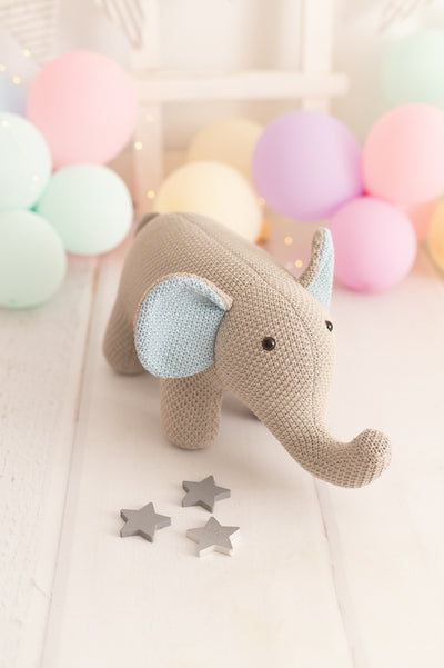 Peluche Amigurumi - Elefante Teo Gris - Mini
