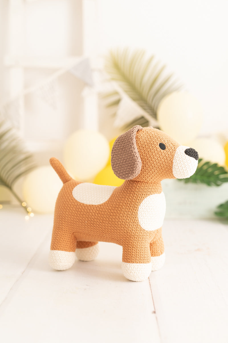 PELUCHE AMIGURUMI DOG TOBY MINI *NEW