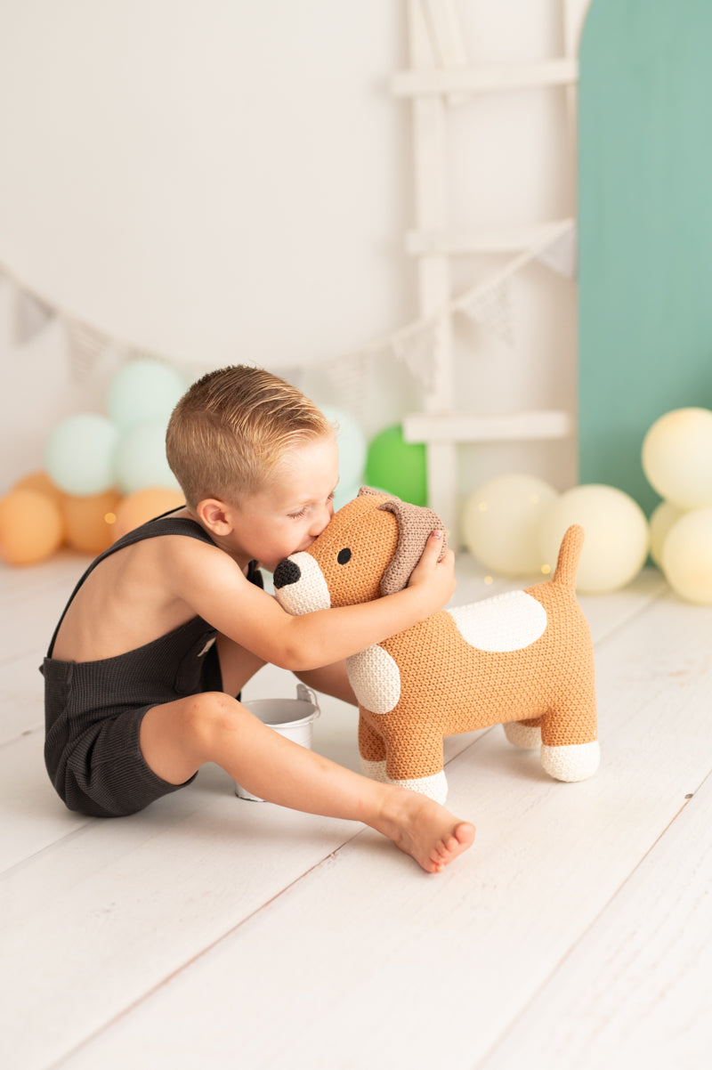 PELUCHE AMIGURUMI DOG TOBY MINI *NEW