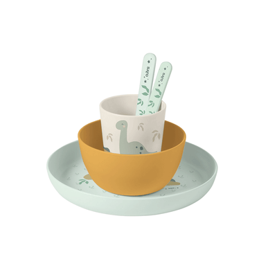 Set de Vajilla 5 piezas - Apto Microondas - Wild Dinos