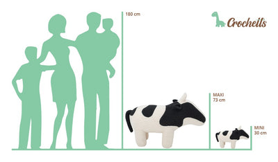 RESERVA - PELUCHE AMIGURUMI VACA MAXI *NEW - ABONA EL 50%