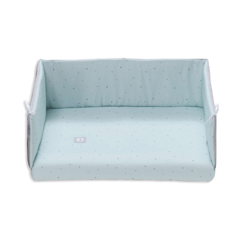 Set textil minicuna colecho 80x50 cm - Funda + Relleno +Protector.