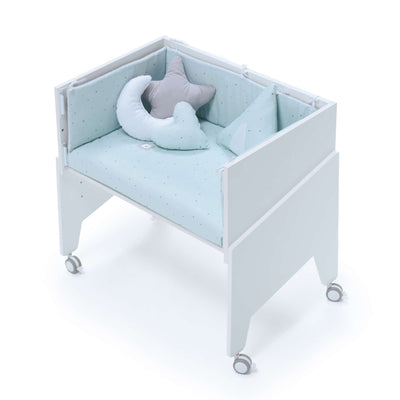 Set textil minicuna colecho 80x50 cm - Funda + Relleno +Protector.