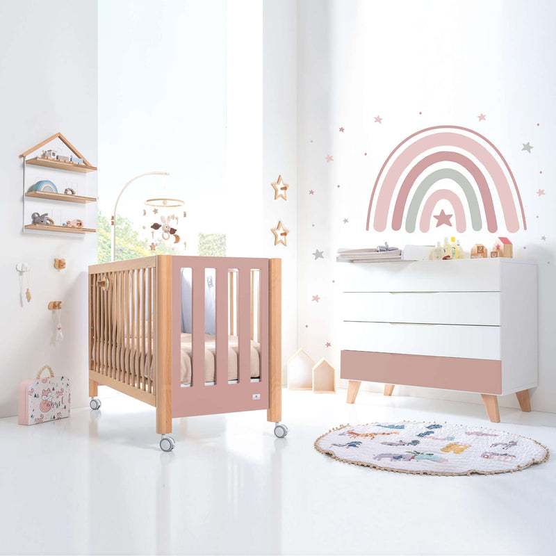 Cuna  OCCA 4en1 - 60x120 Rosa. New