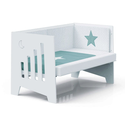 Cuna de colecho y Montessori (6en1) OMNI-XL Blanca 70x140 · C191