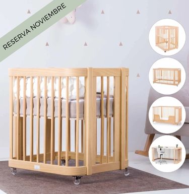 RESERVA CUNA CREA TRE Nomad 6 en 1 + Colchón /  55x70 y 70x140-NOVIEMBRE