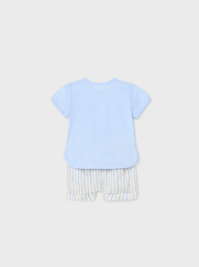 Conjunto bebé 2 piezas camiseta bermuda de algodón sostenible - Europa 2024