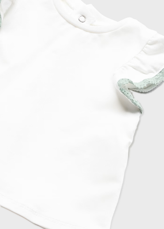 Conjunto 3 piezas de algodón sostenible (Jardinera, camiseta y gorro) - Europa 2023