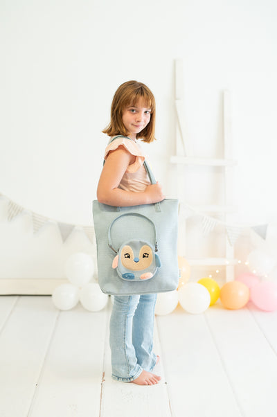 Bolso shopper Pingüino - Crochetts