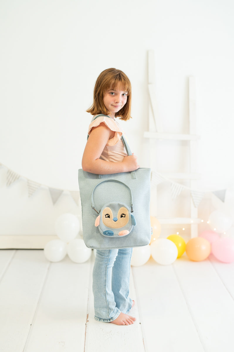 Bolso shopper Pingüino - Crochetts
