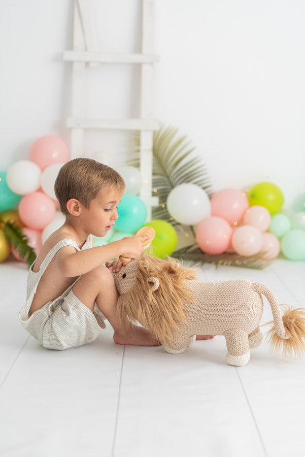 PELUCHE AMIGURUMI LEÓN MINI *NEW