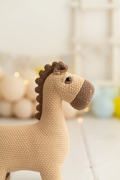 Peluche Amigurumi - Caballo Mini Marrón - Crochetts