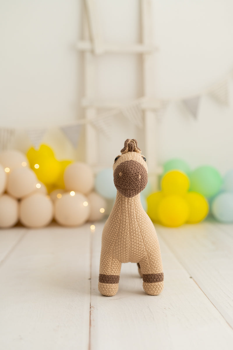 Peluche Amigurumi - Caballo Mini Marrón - Crochetts