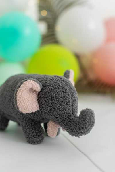 Peluche Baby Elephant grey - Crochetts