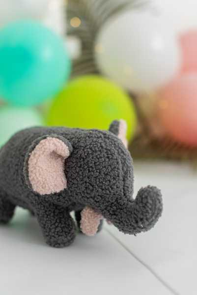 Peluche Baby Elephant grey - Crochetts