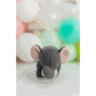Peluche Baby Elephant grey - Crochetts