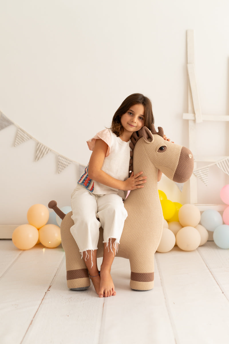 Peluche Amigurumi - Caballo Maxi Marrón