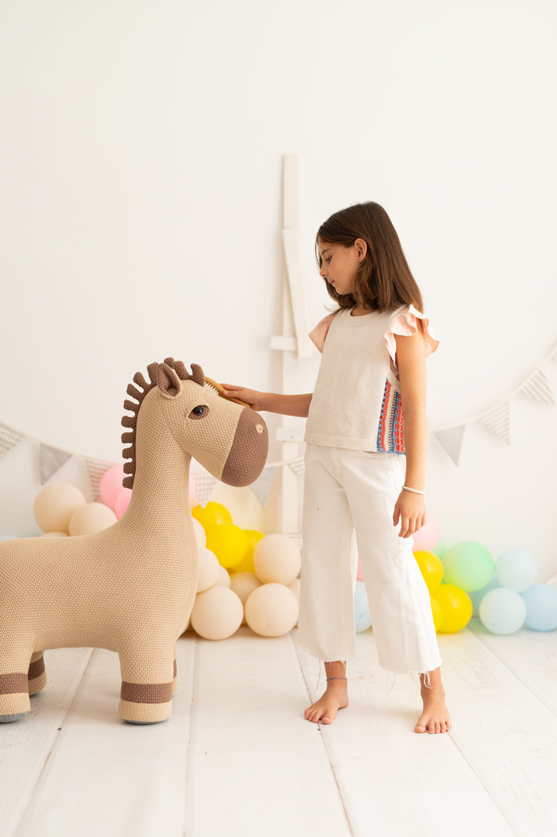 Peluche Amigurumi - Caballo Maxi Marrón