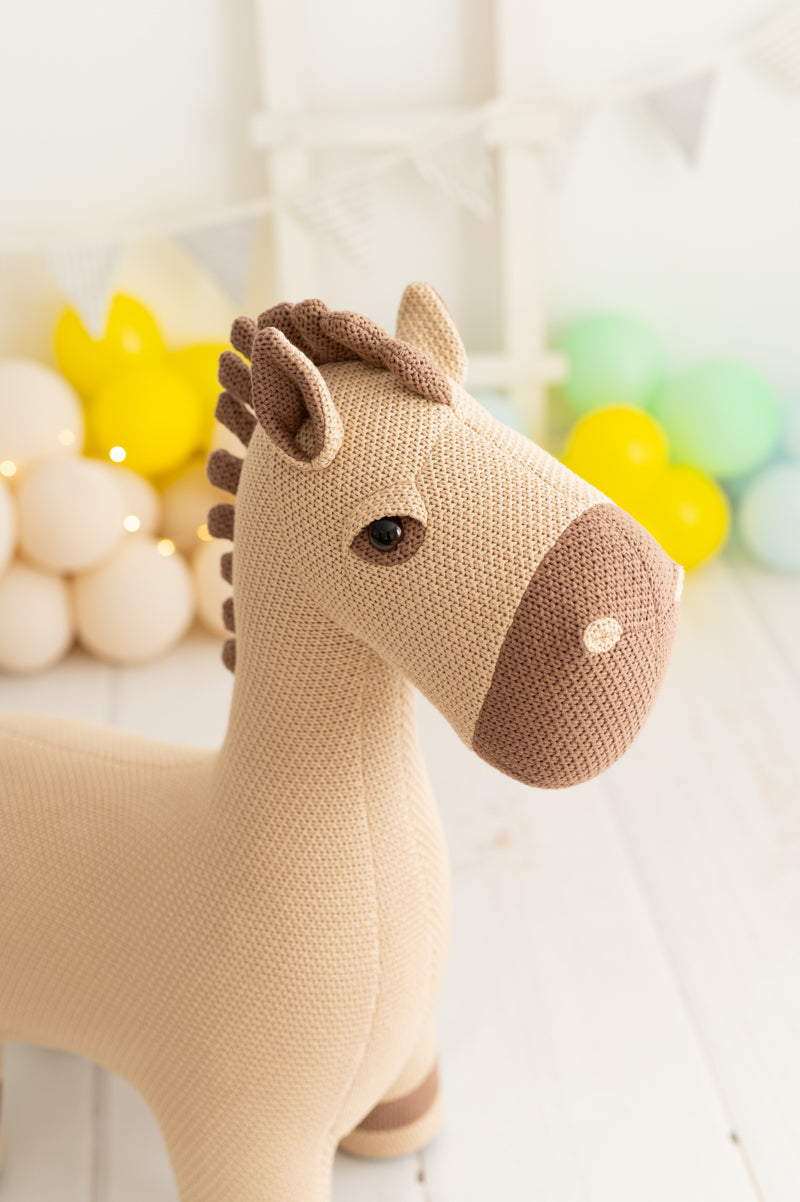 Peluche Amigurumi - Caballo Maxi Marrón