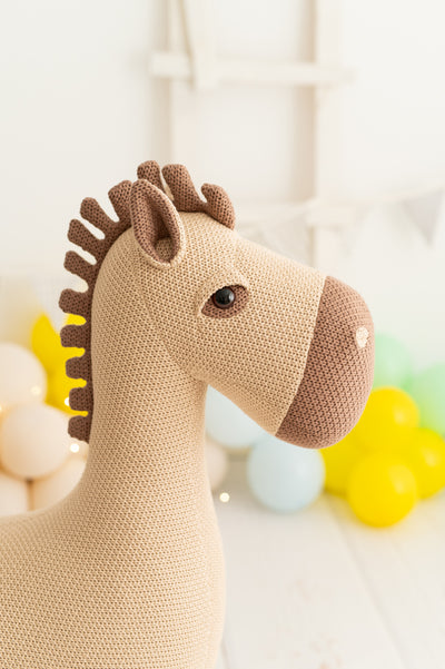 Peluche Amigurumi - Caballo Maxi Marrón