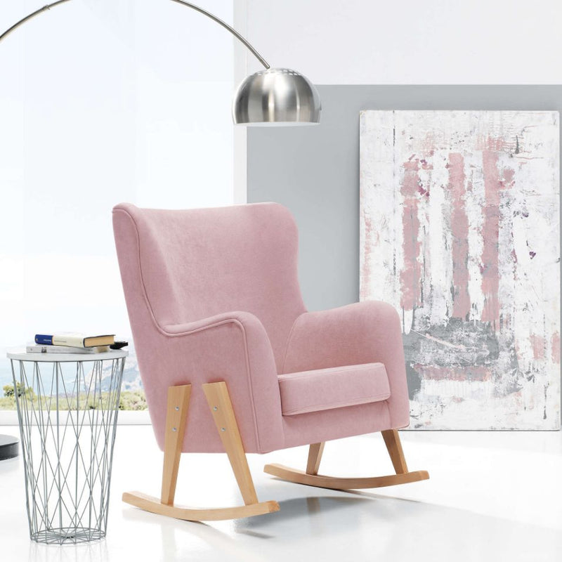 Sillón lactancia 2 EN 1 con patas madera · Glam SL119TB new