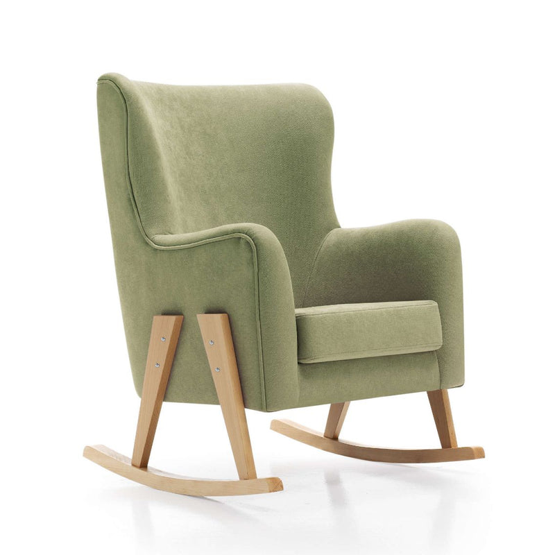Sillón lactancia 2 EN 1 OLIVA con patas madera  · RESERVA