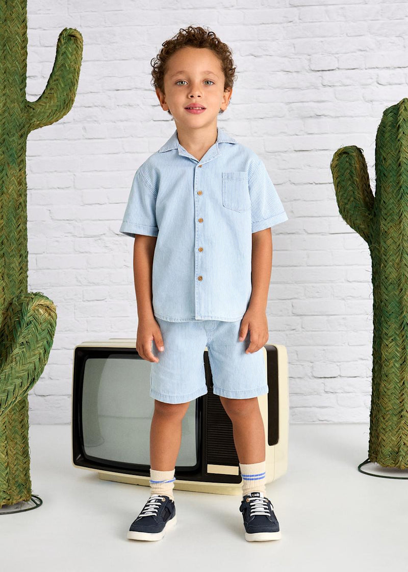 Bermuda vaquera casual niño