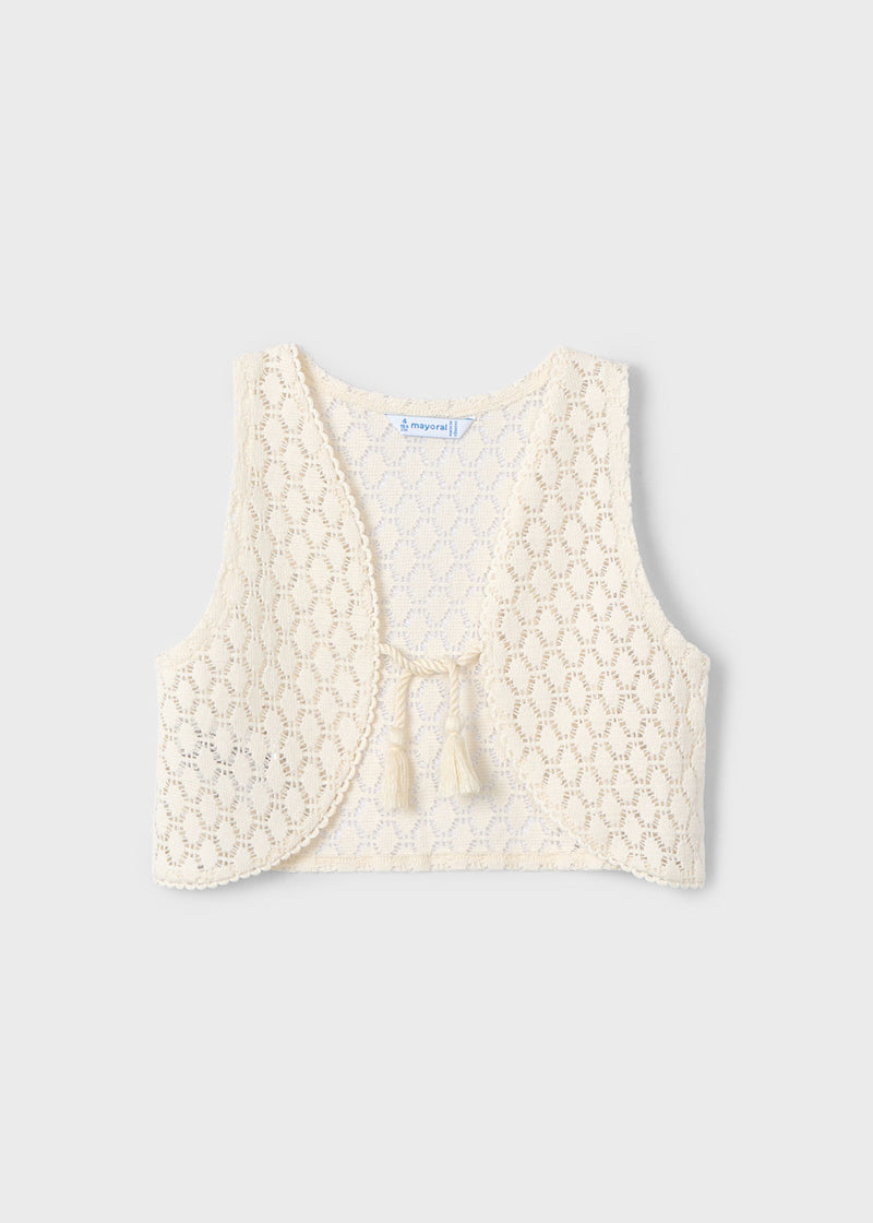Camiseta con chaleco niña